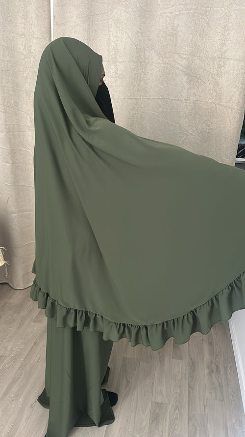 Ensemble FLOWING pistachio